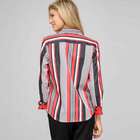 Striped Shirt, Cardinal Red & Black, small