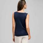 Sleeveless Scoop Neck Shell, , small