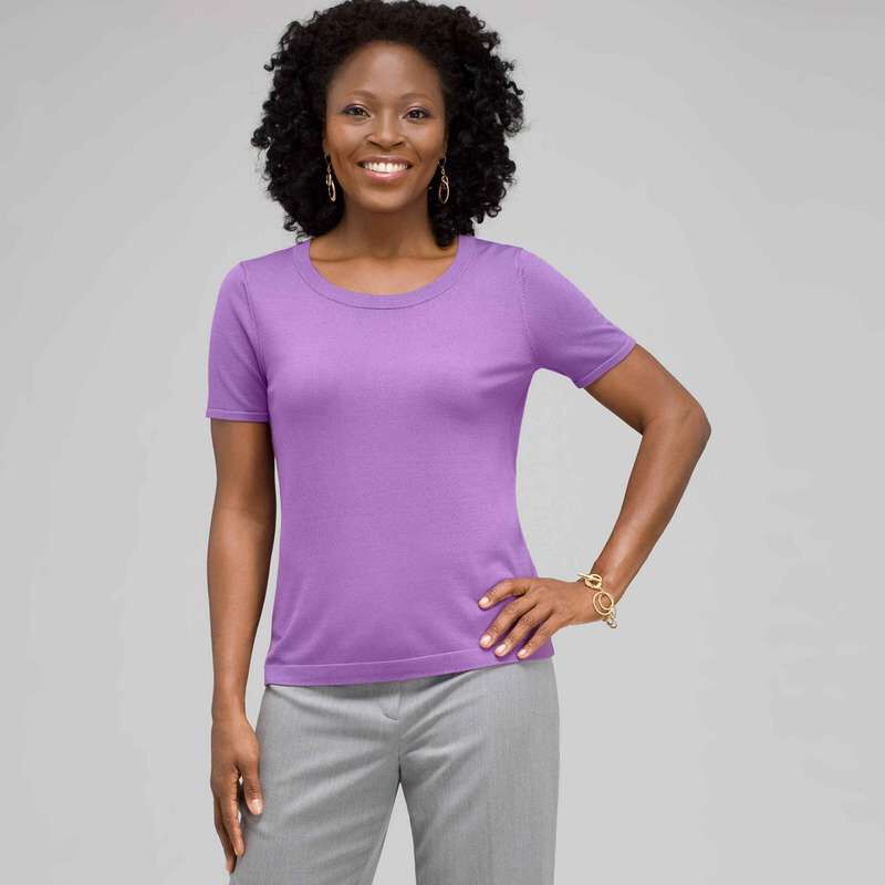 Scoop Neck Shell, , large