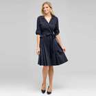 Short Sleeve Belted Shirtdress, , small