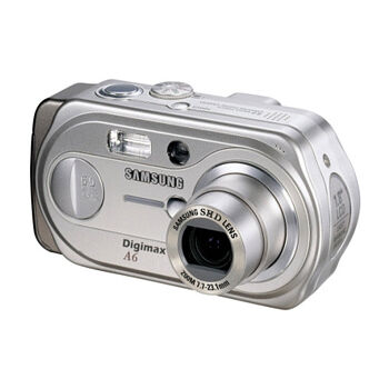 Samsung Digimax A6 - Digital camera - 6.0 Mpix - optical zoom: 3 x - supported memory: MMC, SD, , large
